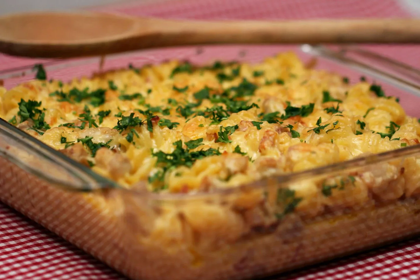 Chicken tetrazzini - makaronai su vištiena ir kreminiu sūrio padažu