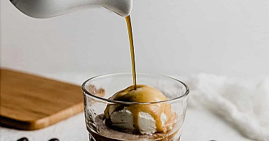 Italian Affogato Coffee - itališka kava su ledais
