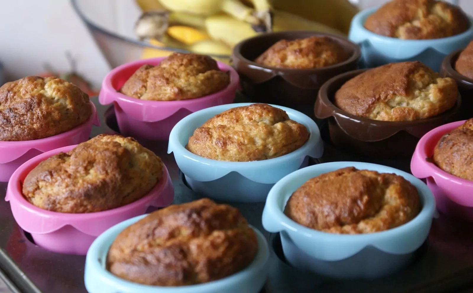 Labai aromatingi bananiniai muffin'ai - keksiukai