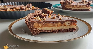 Nekeptas Snickers tortas