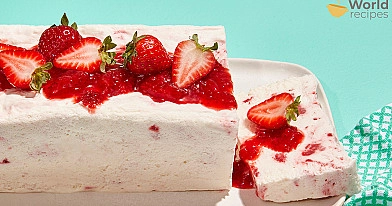 Strawberry semifreddo - Braškių semifredo