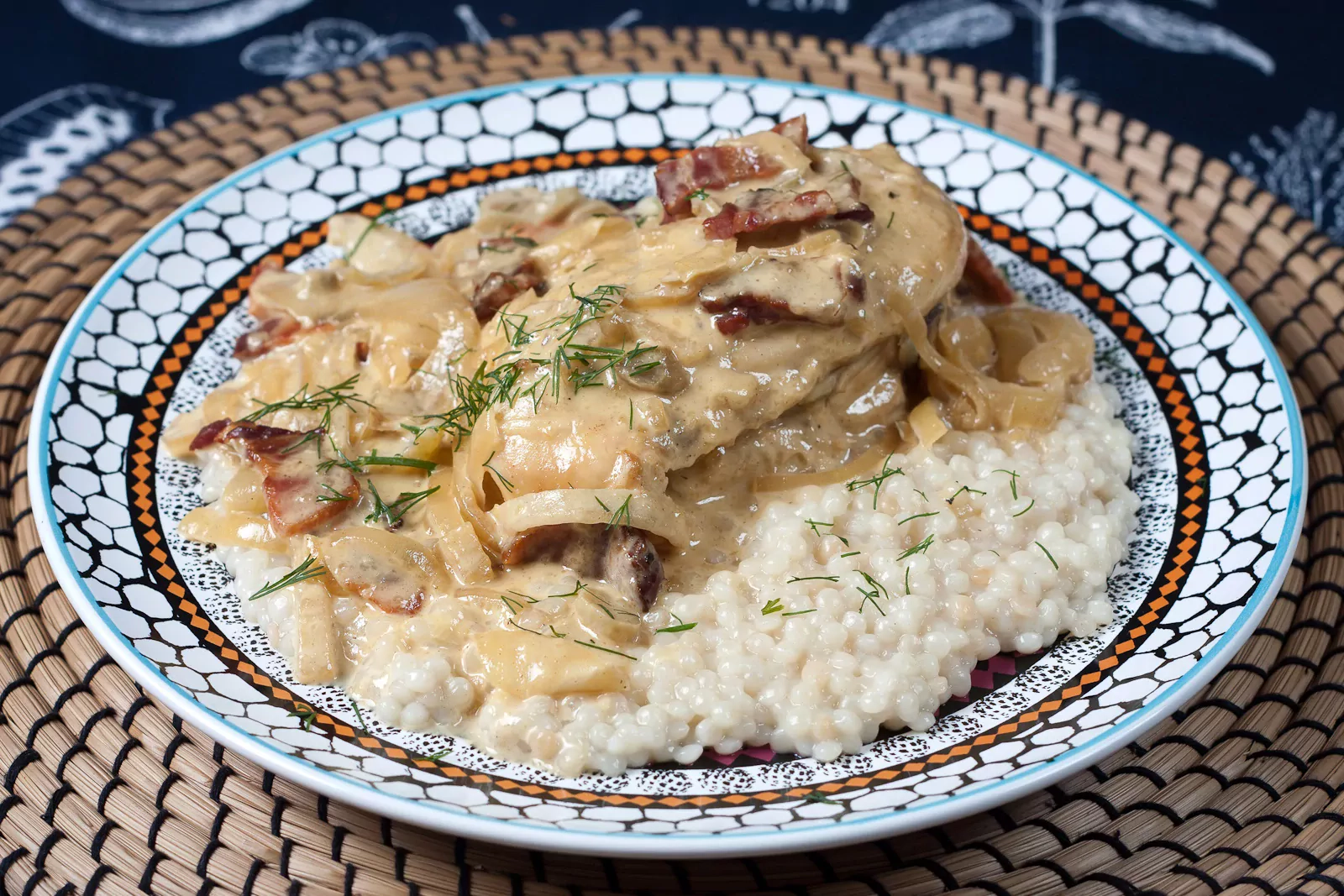 Vištienos krūtinėle su garstyčių padažu (pagaminta slow cooker - lėtpuodyje)