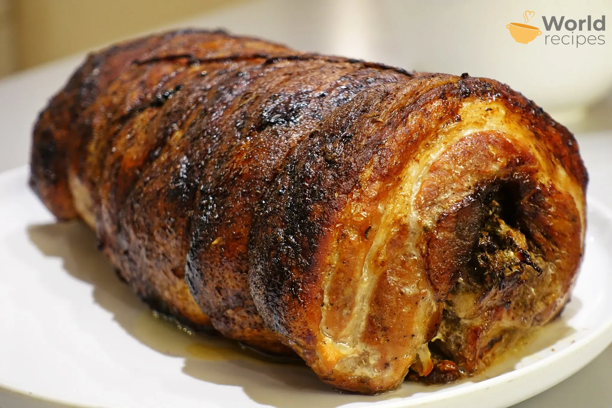 Porchetta arba šoninės vyniotinis itališkai