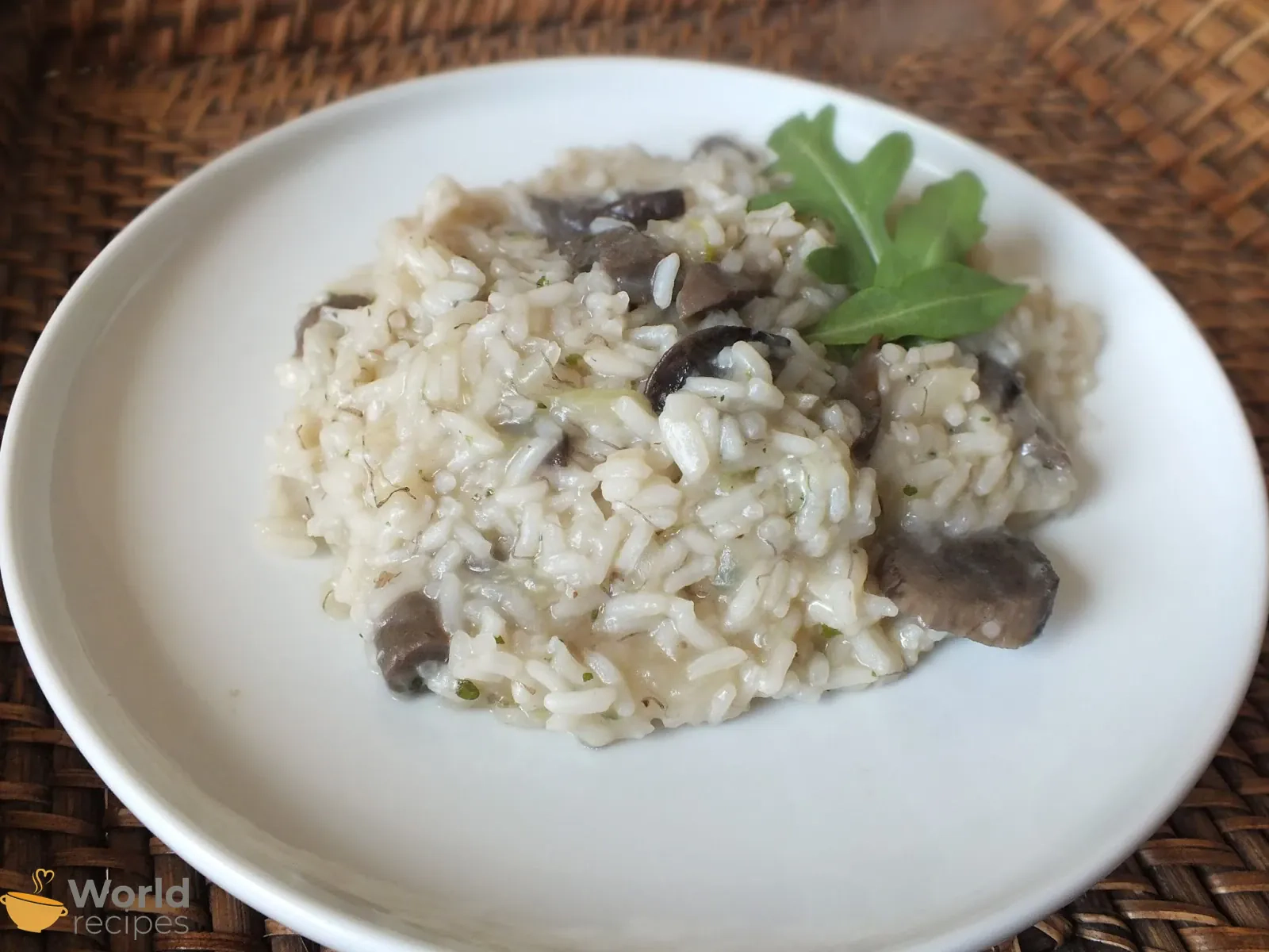 Miško grybų rizotas - risotto su vynu ir parmezano sūriu