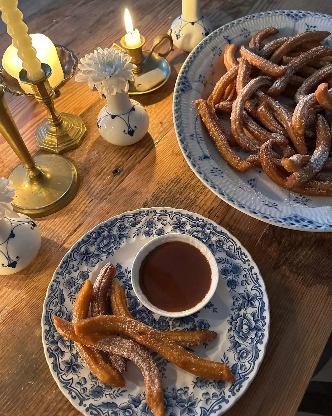 Ispaniški sviestiniai sausainiai Churros - Čiuros su pienu