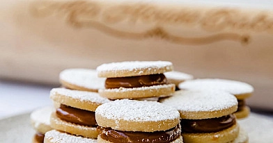 Alfajores - sausainiai su karamelizuotu pienu