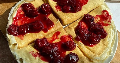 Blynai su maskarpone ir pienu