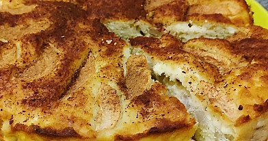 Pyragas su rikota (ricotta) ir obuoliais