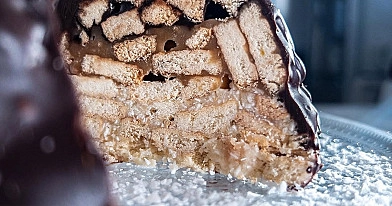Keptas šokoladinis tinginys be kondensuoto pieno