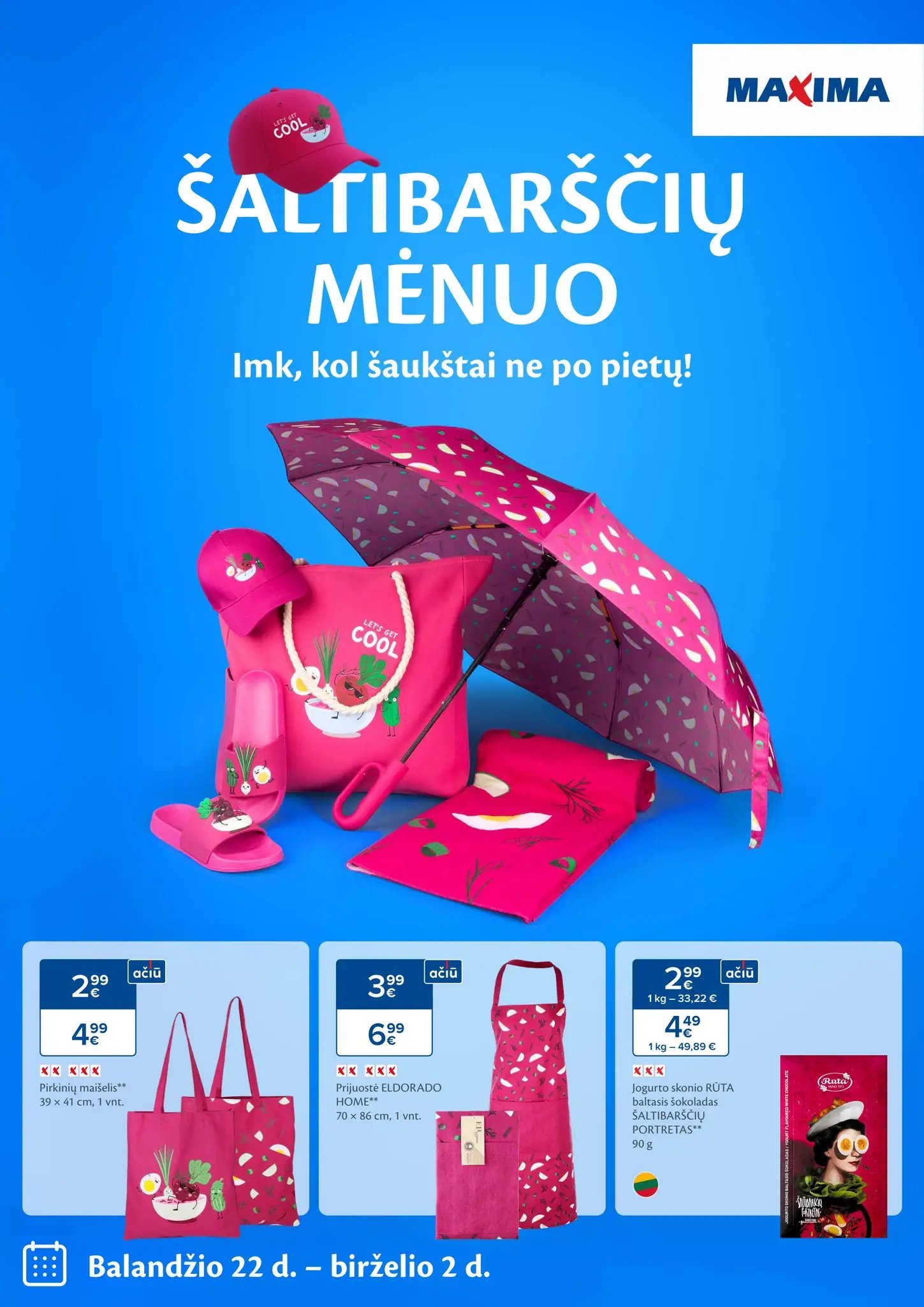 MAXIMA katalogas "Šaltibarščių mėnuo" 2025.04.22 - 2025.06.02