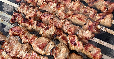 Šašlykai majonezo marinate su paprika