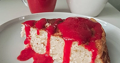 Varškės pyragas be kiaušinių