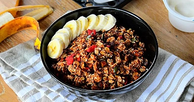 Klasikinė naminė granola be cukraus