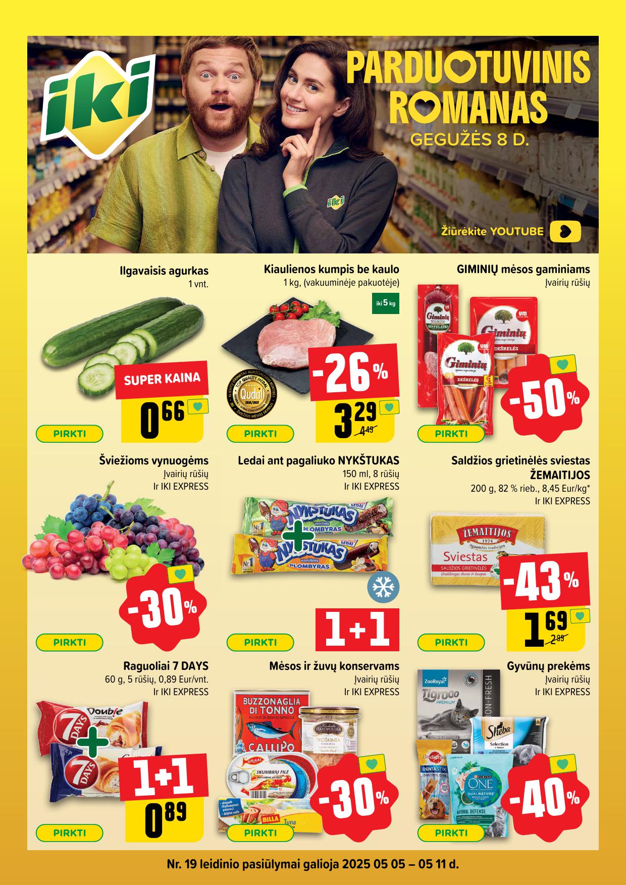 IKI SAVAITĖLĖ akcijų ir nuolaidų leidinys Nr.19 2025.05.05 - 2025.05.11