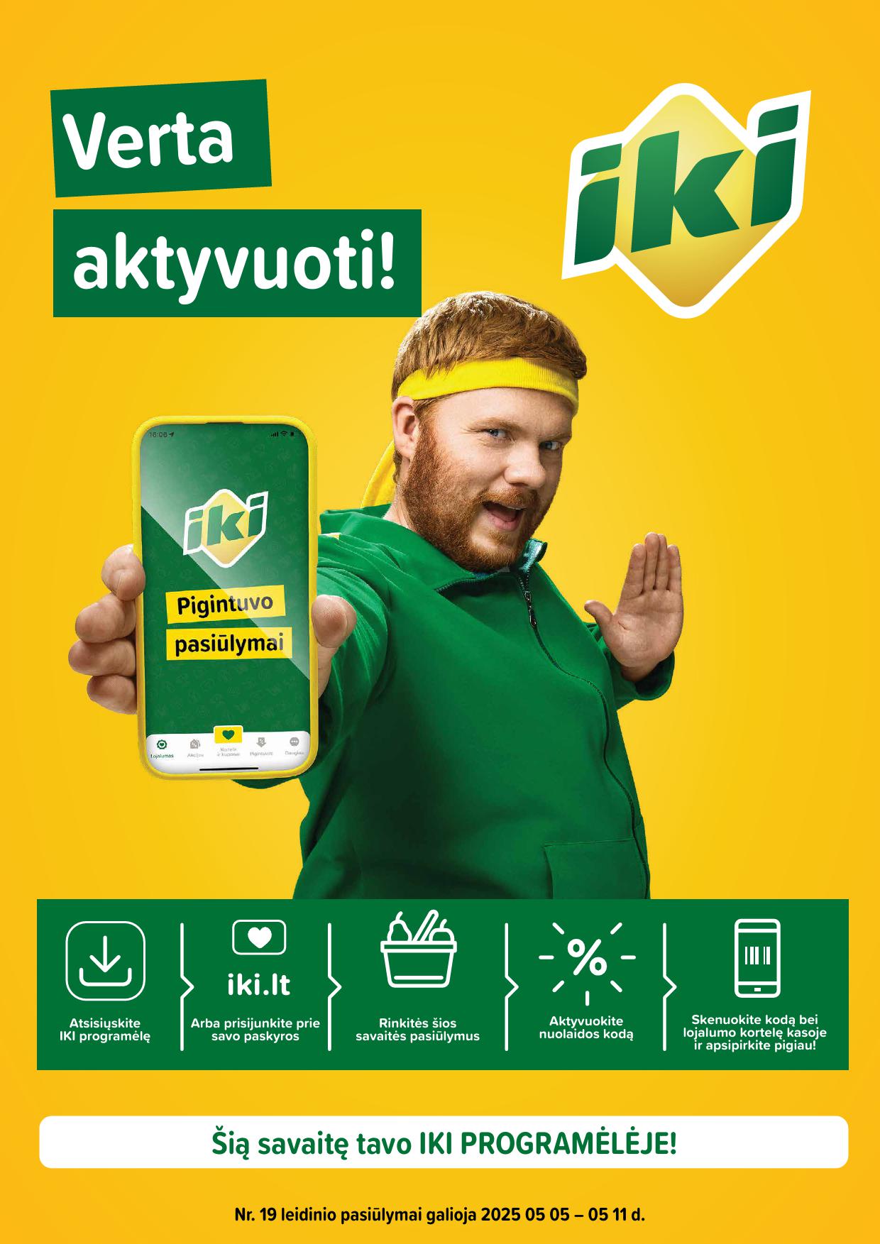 IKI akcijų leidinukas "Taupymo žaidynės" 2025.05.05 - 2025.05.11