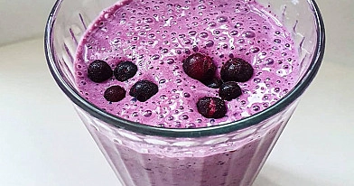 Mėlynių smoothie - glotnutis su bananais