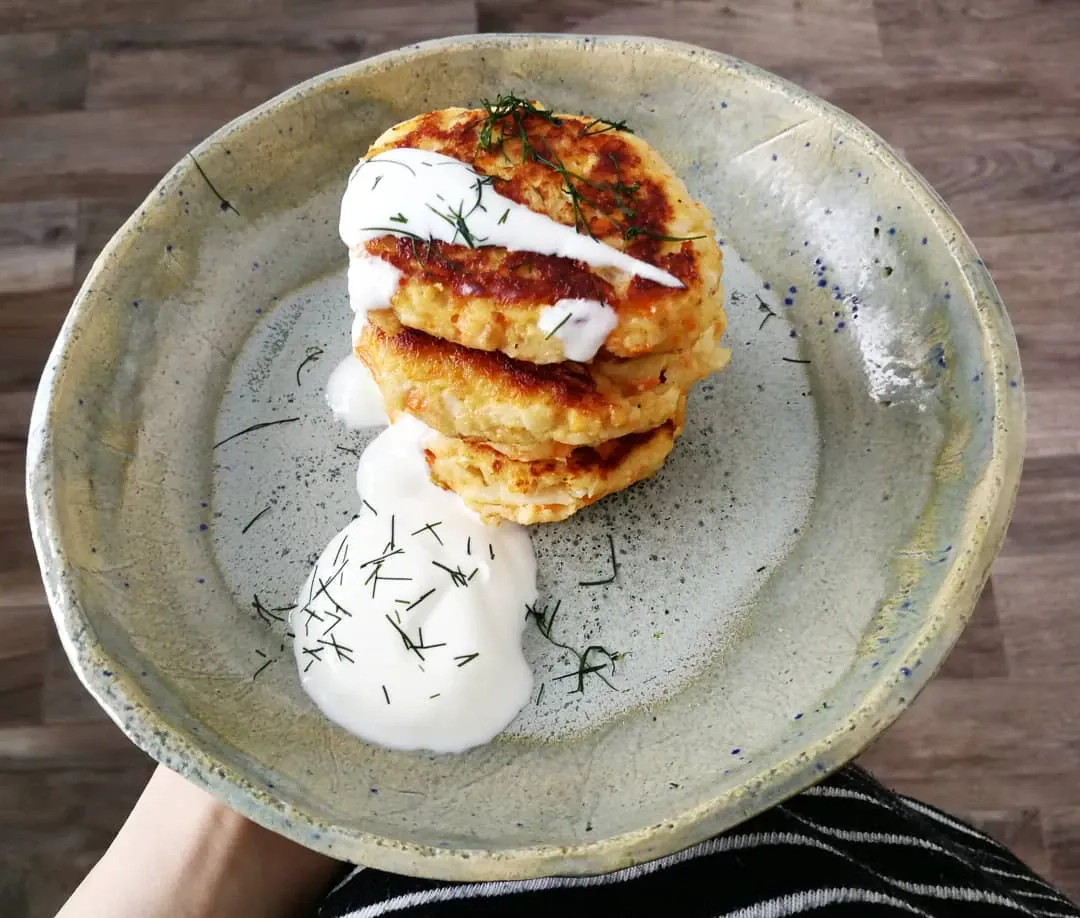 Blyneliai - Pancakes su rabarbarais