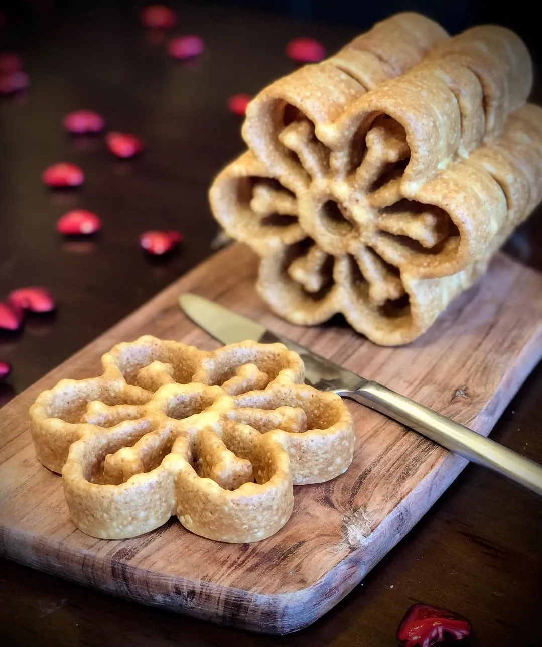 Rosettes (rozetės) - traškūs ir saldūs sausainiai