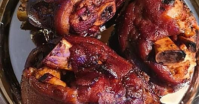 Karka kamado tipo grilyje (marinuota giroje)