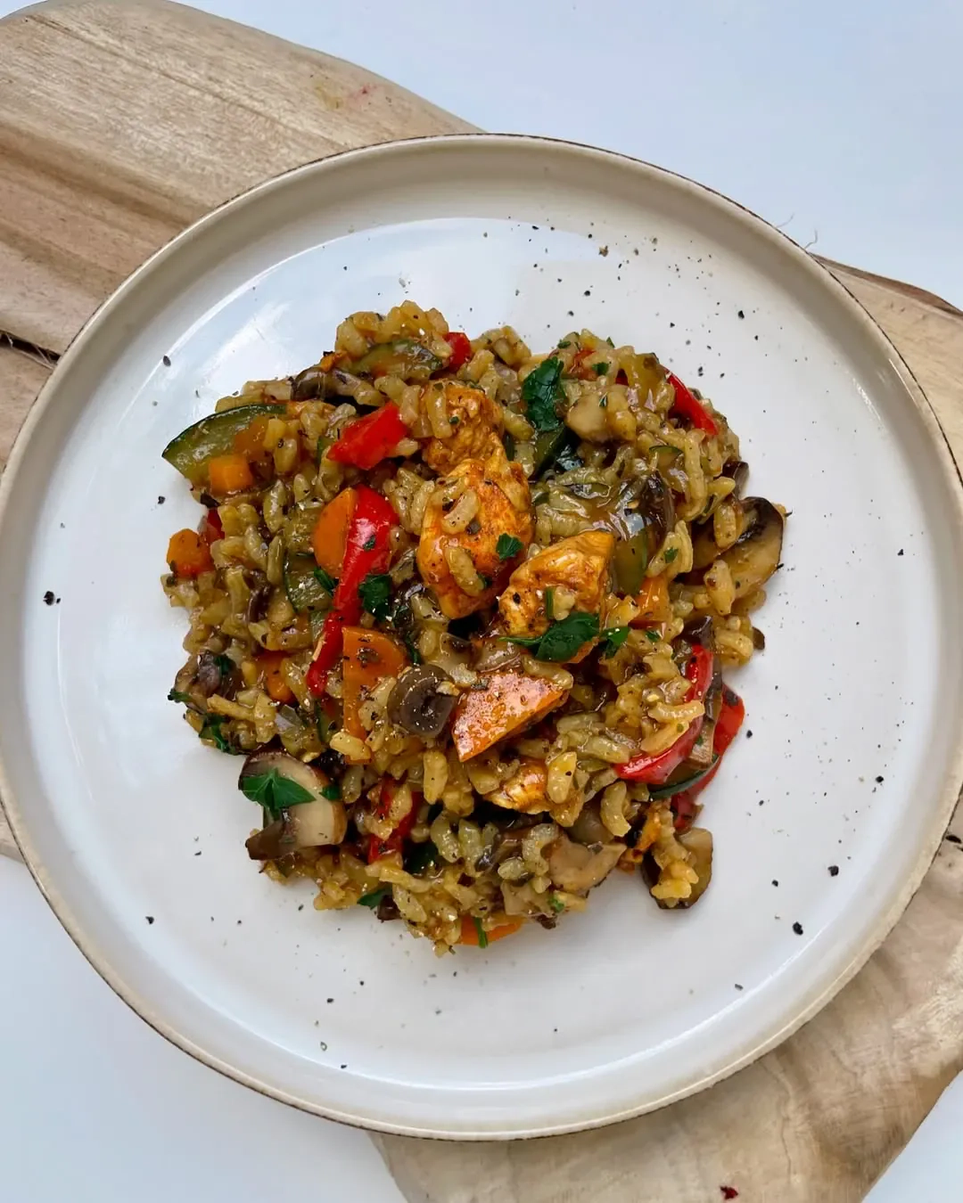 Risotto-rizotas su daržovėmis - pomidorais, bazilikais ir salierais