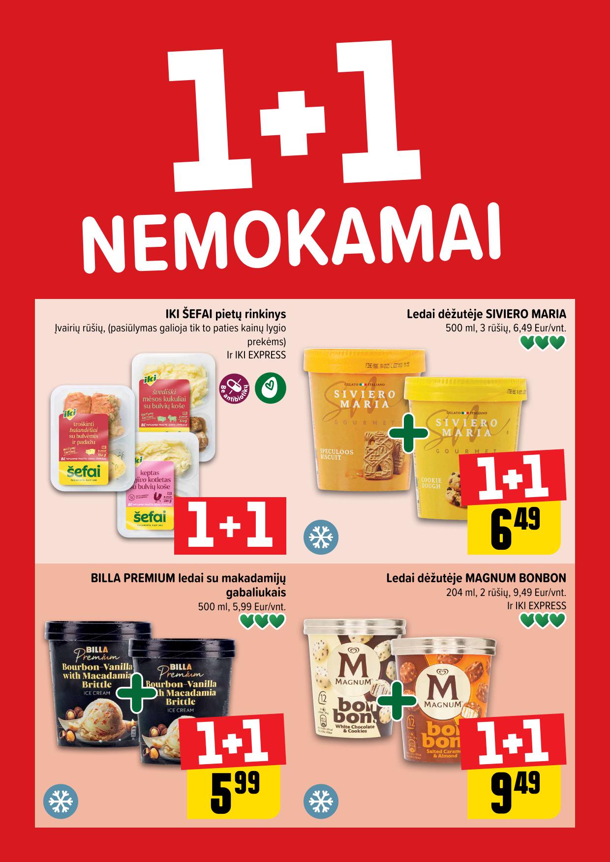 IKI akcijų leidinukas "Daugiau yra pigiau 1+1 nemokamai" 2025.05.19 - 2025.05.25
