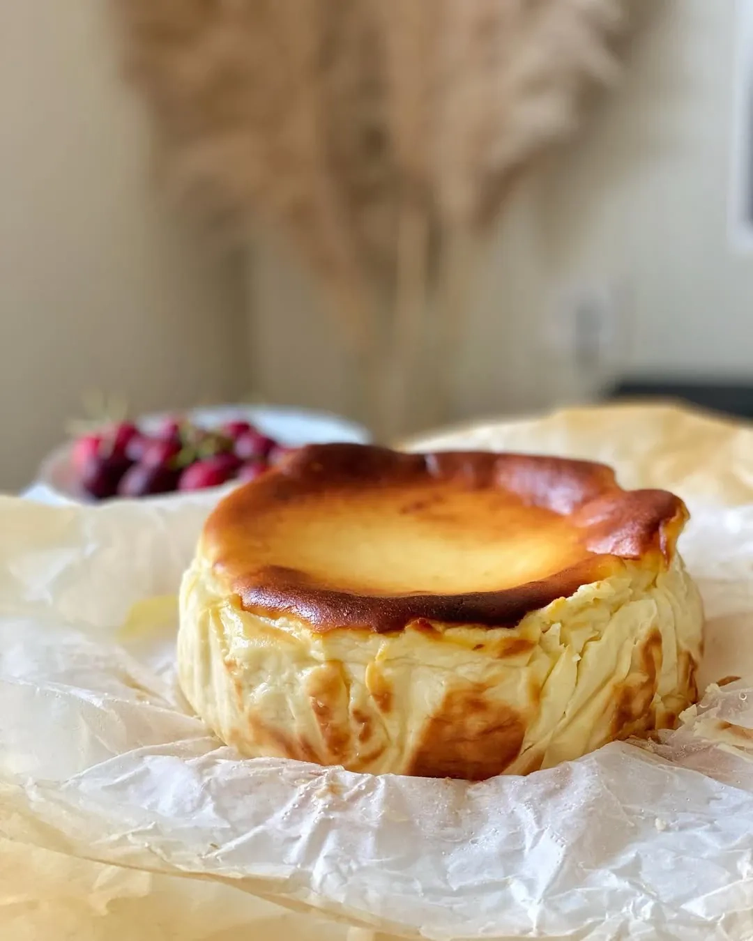 Degintas baskų sūrio pyragas (Burnt Basque cheesecake)