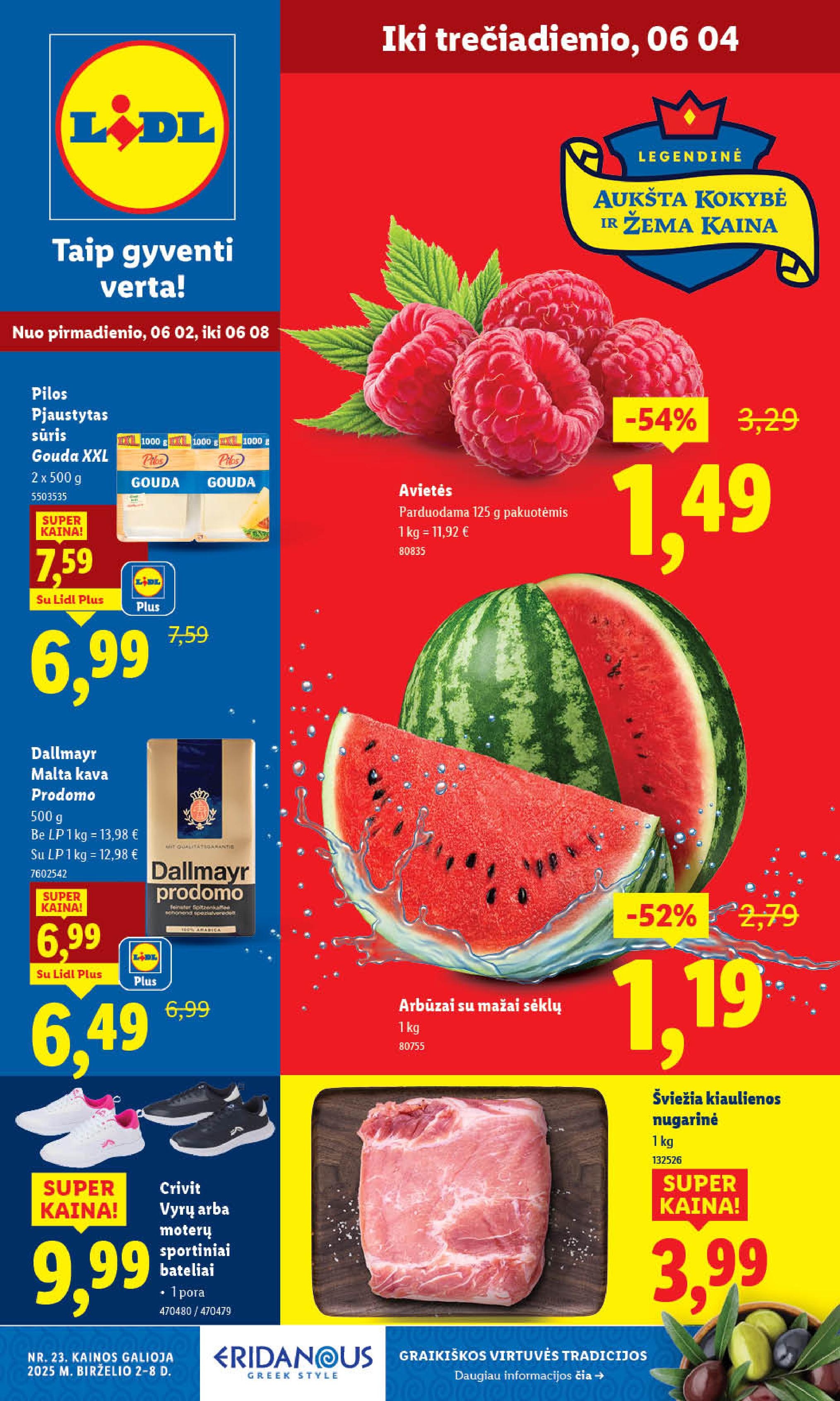 LIDL akcijų ir nuolaidų leidinys 2025-06-02 - 2025-06-08