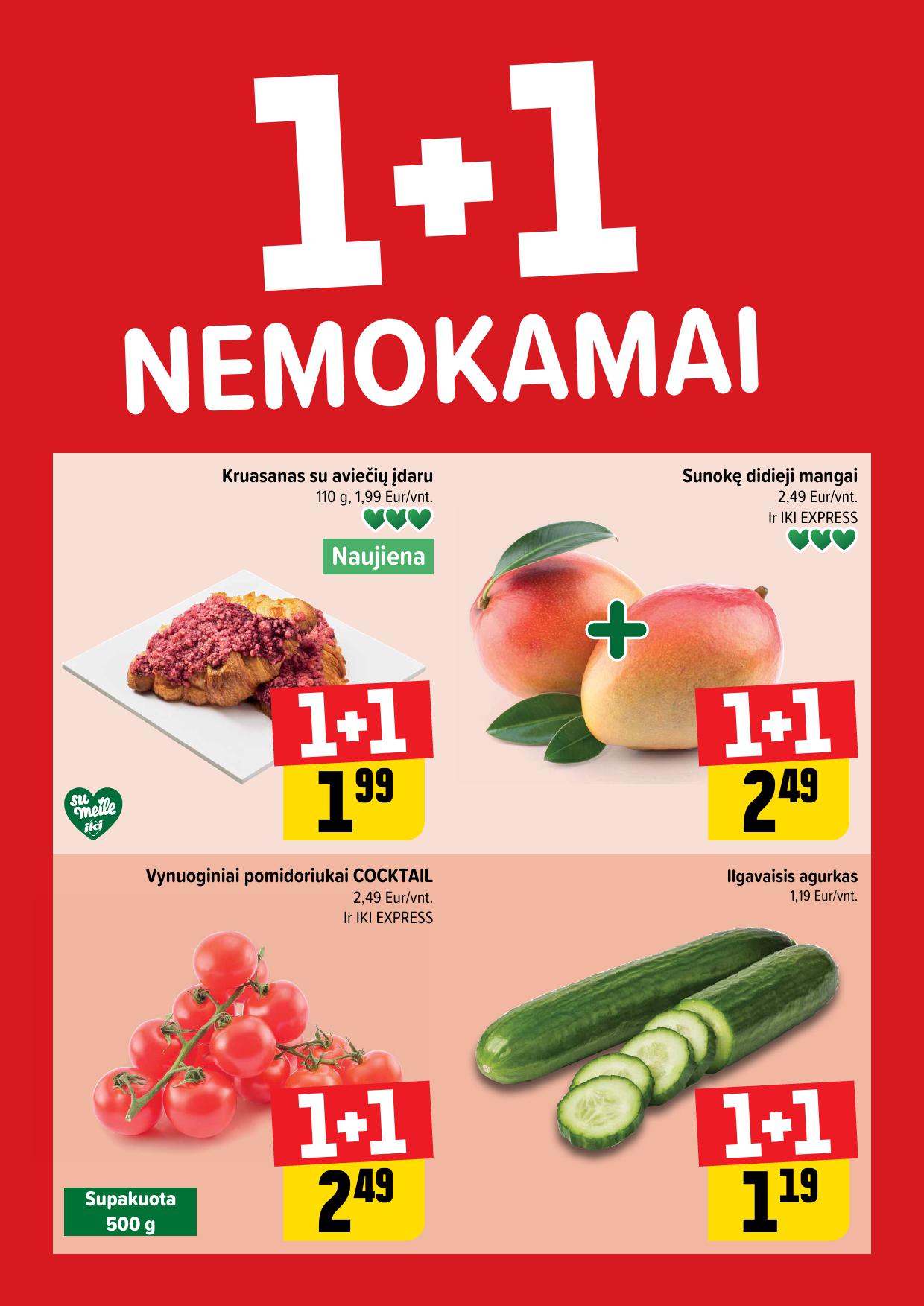 IKI akcijų leidinukas "Daugiau yra pigiau 1+1 nemokamai" 2025.06.02 - 2025.06.08