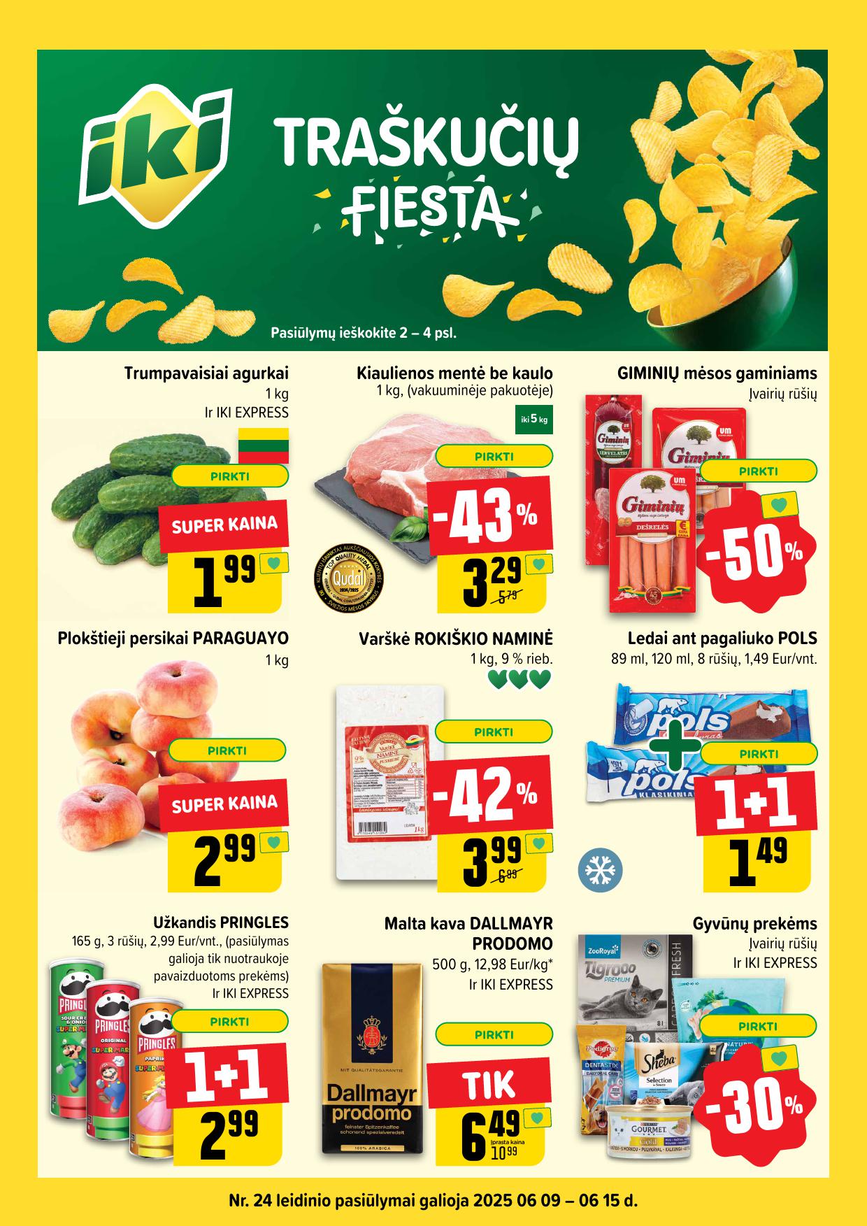 IKI SAVAITĖLĖ akcijų ir nuolaidų leidinys Nr.24 2025.06.09 - 2025.06.15