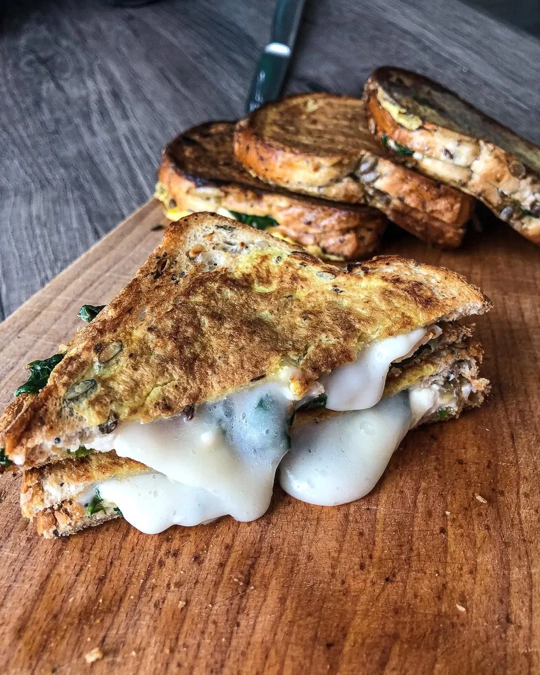 Karštas sumuštinis su špinatais ir ožkos sūriu 👩🏼‍🍳