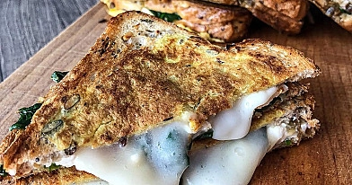 Karštas sumuštinis su špinatais ir ožkos sūriu 👩🏼‍🍳