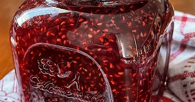 Skani obuolių ir aviečių uogienė