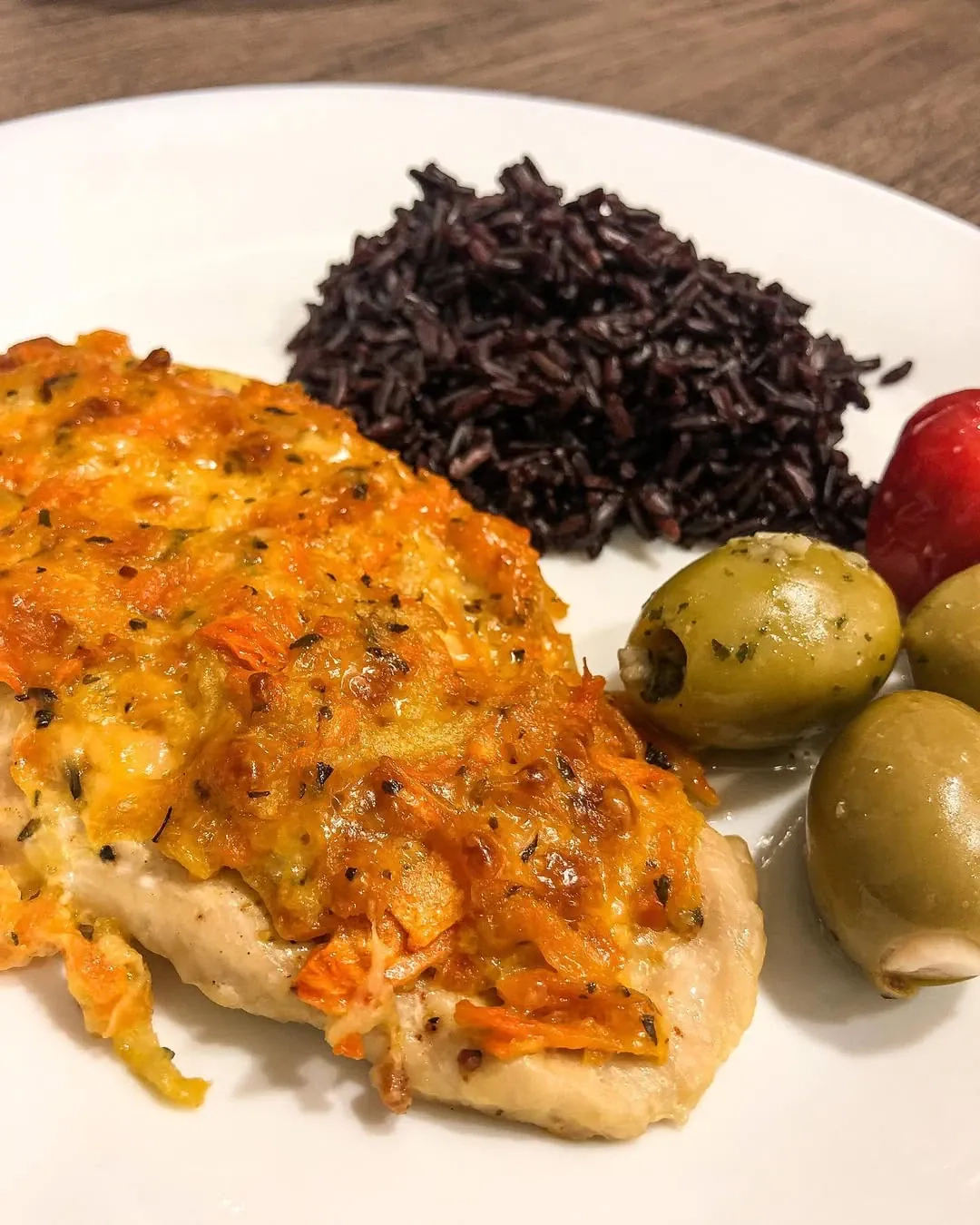 Vištienos kepsnys su morkomis, obuoliais ir sūriu 👩🏼‍🍳