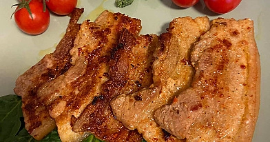 Kepta aštri šoninė su čili pipiru ir česnaku 😋