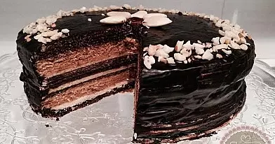 Šokoladinis vaflinis tortas