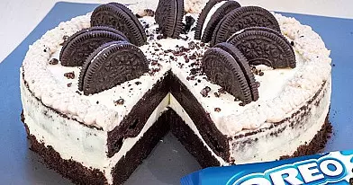 Skaniausias Oreo sausainių - maskarponės sūrio tortas